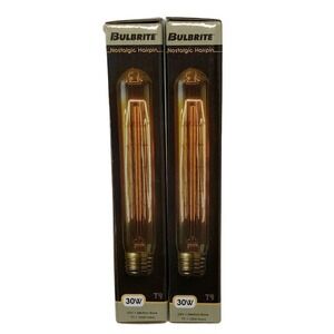 Bulbrite NOS30T9 30-watt Incandescent Nostalgic Hairpin T9 Medium Base Light